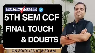5TH SEM CCF | MATHS | FINAL TOUCH & DOUBTS | BCOM | CU