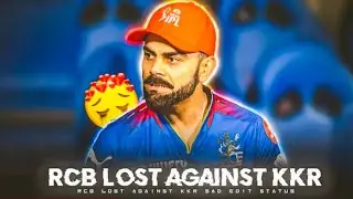 𝐑𝐂𝐁 𝐋𝐎𝐒𝐓 𝐀𝐆𝐀𝐈𝐍𝐒𝐓 𝐊𝐊𝐑 𝐒𝐀𝐃 𝐌𝐎𝐌𝐄𝐍𝐓 😟  #rcb #rcbvskkr