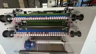 Stationery tape slitting machine 1000mm.#stationerytapemachine #schooltapemachine #slittingmachine