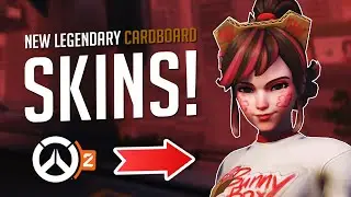 OVERWATCH 2 | NEW LEGENDARY CARDBOARD + HAPPY HOLLY MERCY SKINS