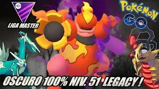 UFFF! MAGMORTAR OSCURO 100% NIVEL 51 con su LEGACY en LIGA MASTER - GO BATTLE LEAGUE- Pok&eacute;mon Go Pvp