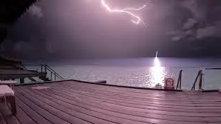 MALDIVES LIGHTNING THUNDER SLOWMO 2,7K - 240FPS - 2023