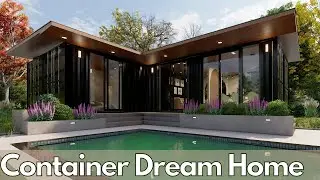Luxury Container Home Design With Pool!