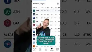 THE SEATTLE MARINERS ARE IN FIRST PLACE ALL BY THEMSELVES