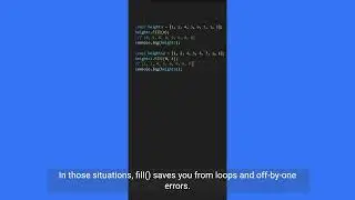 JavaScript | MODULES | fill() #shorts #youtubeshorts #shortsvideo #short #shortfeed #javascript
