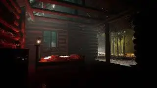 Lonely Rainy Hut | Dark 🖤 Immersive Ambient Soundscape for Deep Focus & Relaxation