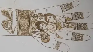 Krishna Mehndi Design | Janmashtami Special Mehndi Design | Figure Mehndi Design #mehndi #krishna 