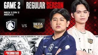 TEAM LIQUID ID vs DEWA UNITED ESPORTS | Regular Season Week 2 Day 2 | Game 2 | #MPLIDS16