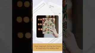 Harmony Birds Daily Planner &ndash; Undated Boho Folk Art Organizer for Mindful Living