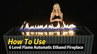 How To Use 6 Level Flame Ethanol Fireplace Top Rank Automatic Ethanol Fire By Art Fireplace