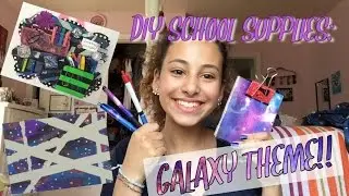 DIY School Supplies: Galaxy Theme  | Back to School 2015 ♡