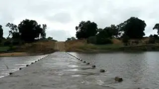 Crossing the Lundi River outside of Chiredzi, Zimbabwe