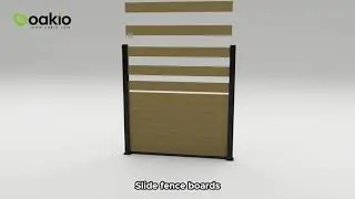 Easy steps to show you how to install Oakio composite fence