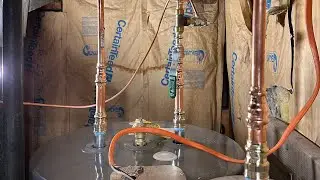 Water heater replacement - Milwaukee Pro Press - Rheem #waterheater #plumbing #propress #milwaukee