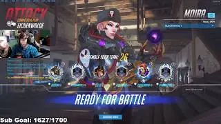 CLONEMAN16 MOIRA - FINAL PLACEMENTS GAME! HUGE SR?! [ OVERWATCH SEASON 22 TOP 500 ]
