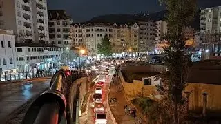 Tizi Ouzou la nuit تيزي وزو (vue de la station téléphérique)