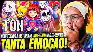 PRIMEIRA VEZ REAGINDO A UNDERTALE! Determinação | Undertale (Pacifista)| Papyrus Da Batata | REACT
