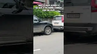 White vs Black scorpio N. full vlog is live on channel  #masabdar #scorpio #scorpion #scorpiolover