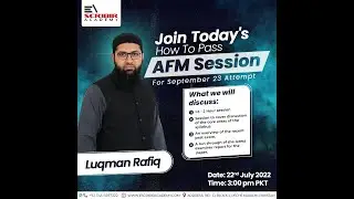 | ACCA | How to Pass AFM Paper | Luqman Rafiq | Escribir Academy |