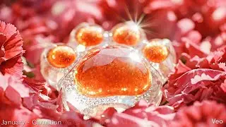 ​[AI ASMR] 혹시.. 냥젤리 좋아하세요? 탄생화 테마로 만든 영롱한 유리 냥젤리 | Aesthetic Glass Cat Paws (Birthflowers) 🐾💎