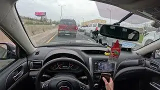 POV Subaru WRX 2012 riding Chicago