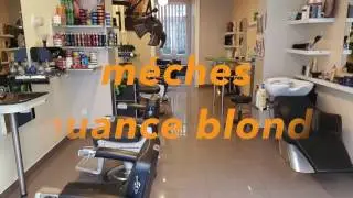 COLORATION DES CHEVEUX #MECHES BONDES#SALON DE COIFFURE