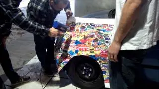 Aplica&ccedil;&atilde;o sticker bomb.- Pereira Film