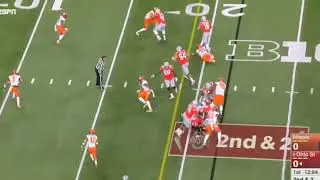 J.T. Barrett Read Option vs Illinois