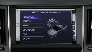 INFINITI Q50 2023 года &mdash; селектор режимов движения INFINITI