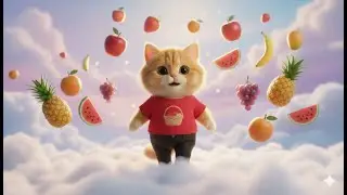 Ginger in Fruit Sky 🌈 | A Fun Fruit Song for Kids!