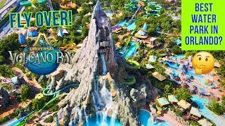 Universal Volcano Bay Orlando | Fly Over Relaxing Drone Tour | Explore Universal Studio's Water Park