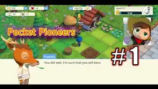 Pocket Pioneers | walkthrough gameplay part-1 | just like animal crossing 🐶 |#gaming #pocketpioneers