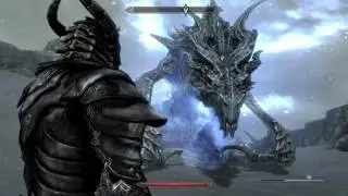 Dragonborn vs Alduin First Meeting - Skyrim Special Edition Remastered