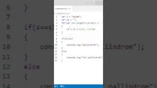 how to make palindrome program in JavaScript #javascript
