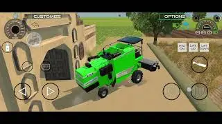 Combine dhan cutting 🌾🌾 #youtubeshorts #shortsfeed #combine #harvester #gaming #games 