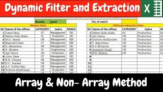 Filter and Extract with INDEX SMALL function