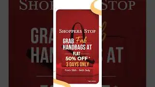 Grab fab handbags at flat 50% off*