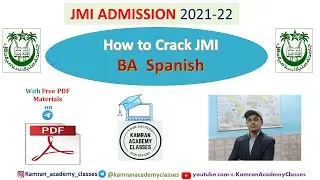 How to crack/ Prepare  for JMI BA Spanish Entrance test 2021 | Jamia Millia Islamia BA Spanish 2021