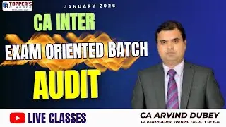 CA INTER AUDITING EXAM ORIENTED BATCH FOR JAN'26   LECTURE   1