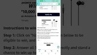 OnePlus Nord Wired Earphones comes with ____ dynamic drivers #amazonquiz #funzone #quiz#shortvideo