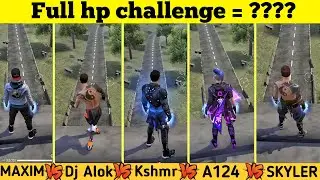 All Character Full Hp Challenge - Garena free fire