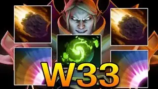w33 [Invoker] Sick Combo with Fastest Hands DOTA 2