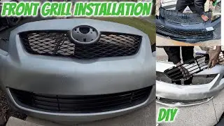 How To Install Front Bumper Grill - Toyota Corolla 08-13 I DIY