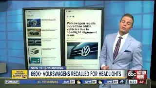 Volkswagen recalls over 660K vehicles due to headlight issue