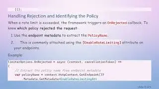 How to Identify the Rejected Rate Limiting PolicyName in .NET When Handling 429 Errors