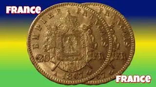 Coin hunt 2026  -  Gold Napoleon III - #50p #&pound;2