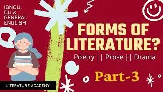 What is Drama? |Forms of Literature| Elements of Drama| Types of Drama|comedy|Tragicomedy|Tragedy