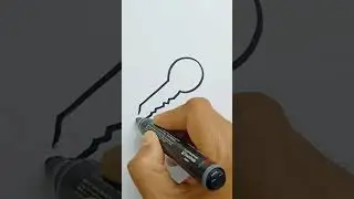 How to draw KEY #shorts #art