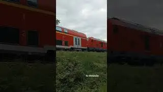 Doppelstockwagen der DB mit Baureihe 245 auf der Marschbahn #shorts #trainspotting #deutschebahn