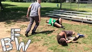 Backyard Wrestling: Kevin Sarrow VS Nick Archer VS Ash Altman (Triple Threat Match)